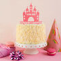 Acrylic Princess Castle Birthday Cake Topper, thumbnail 1 of 2