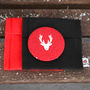 Christmas Red Design Fabric Handbag Mirror, thumbnail 4 of 4