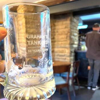 Personalised Glass Tankard, 2 of 4