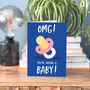 Omg You're Having A Baby Funny New Baby Card, thumbnail 1 of 4