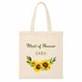 Personalised Sunflower Bridesmaid Tote Bag Gift, thumbnail 6 of 6
