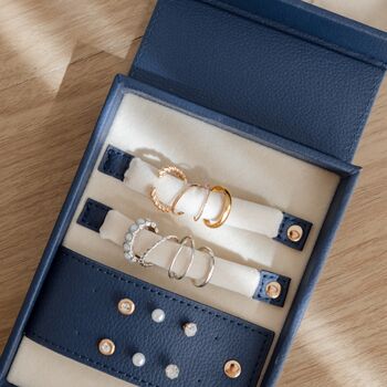 Travel Jewellery Box | Moritz Navy, 5 of 9