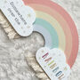 Rainbow Wall Plaque | Nursery Wall Decor | New Baby Gift, thumbnail 8 of 8