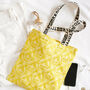Sunshine Yellow Skull Print Tote Bag By Xander Kostroma, thumbnail 1 of 5