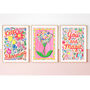 Unicorn And Floral Nursery Print Set – Set Of Three Whimsical Wall Art Prints, thumbnail 2 of 10