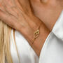 Interlocking Hearts Bracelet In Sterling Silver, thumbnail 2 of 11
