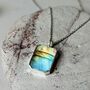 'The Rectangle' Labradorite Sterling Silver Necklace, thumbnail 1 of 10