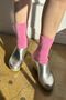 Bubblegum Pink Cloud Socks, thumbnail 1 of 4