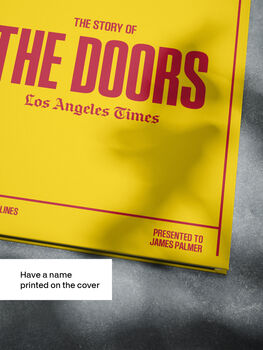 The Doors Personalised Gift Music Legend Deluxe Tribute Book, 2 of 11