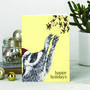 Raccoon With Holly Christmas Card, thumbnail 8 of 8