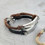 Personalised Men’s Leather Cord Bracelet, thumbnail 4 of 6
