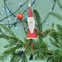 Personalised Santa Basketball Christmas Bauble, thumbnail 2 of 3
