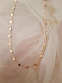 Stardust Gold Dots Necklace, 5 of 8