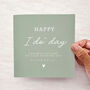 Personalised Sage Wedding Day Card 'I Do', thumbnail 1 of 3