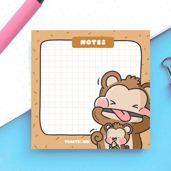 Monkey Sticky Notes | Cute Stationery, 2 of 5