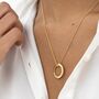 Personalised 18 K Gold Plated Russian Ring Necklace, thumbnail 6 of 11