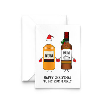 'Rum And Only' Christmas Card For Partner, 2 of 2