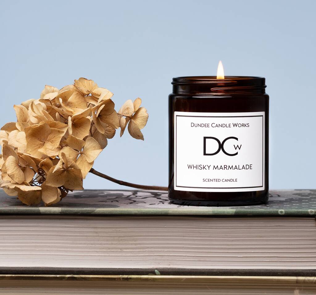 Whisky Marmalade Luxury Coconut Wax Scented Candle By Dundee Candle ...