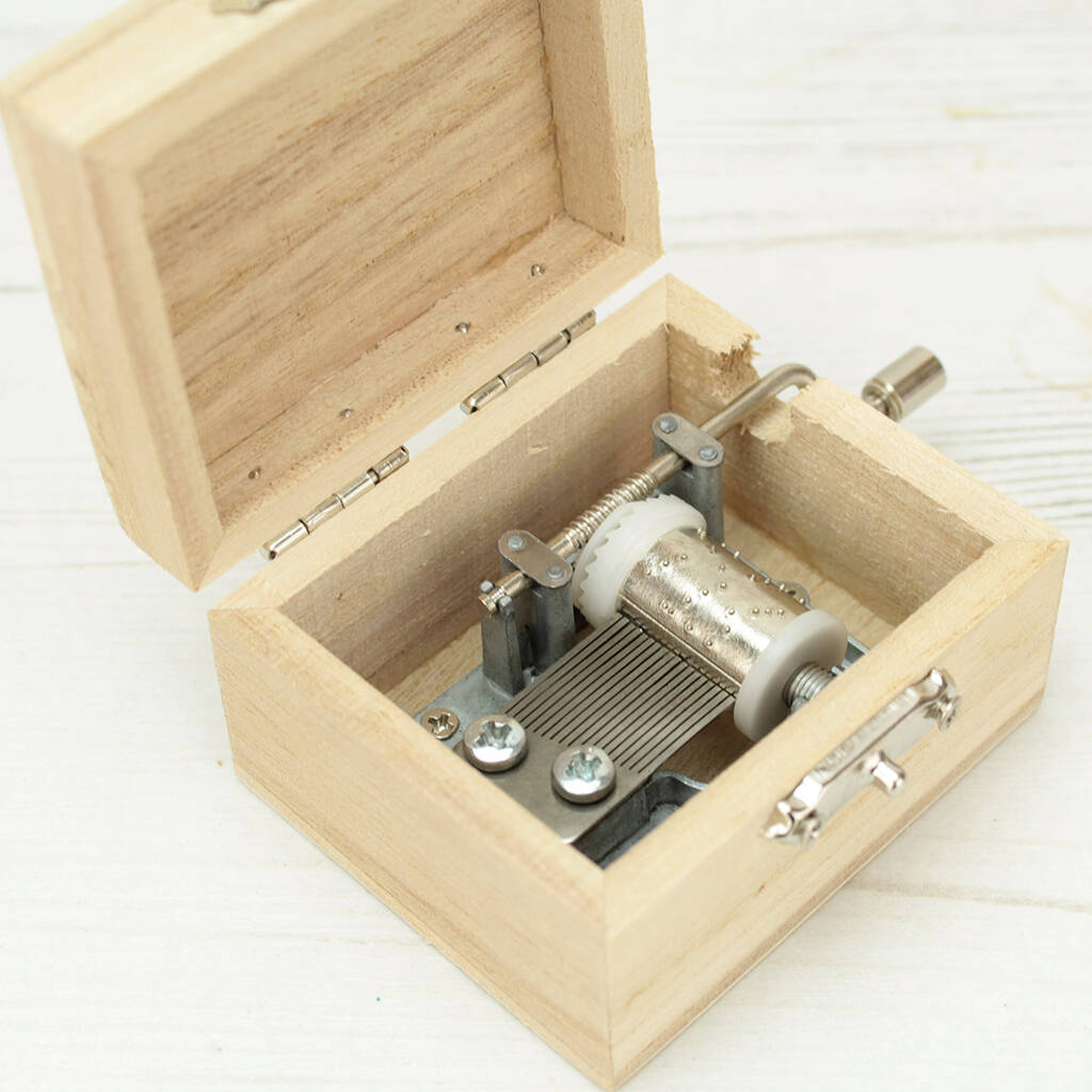 Personalised 'happy Birthday' Hand Cranked Music Box By Love Lumi Ltd 