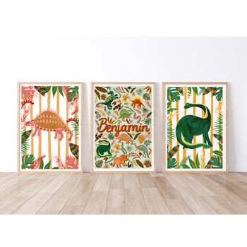 Dinosaur Name Print Set, 3 of 12