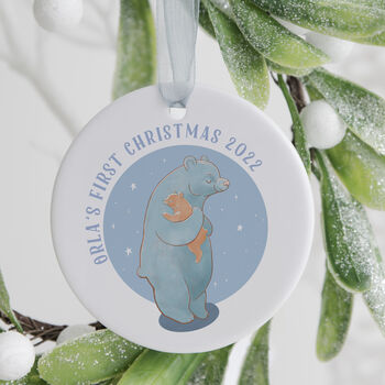 Baby's First Christmas Personalised Decoration, 2 of 3