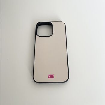Bright Pink Personalised Name Phone Case, 2 of 2