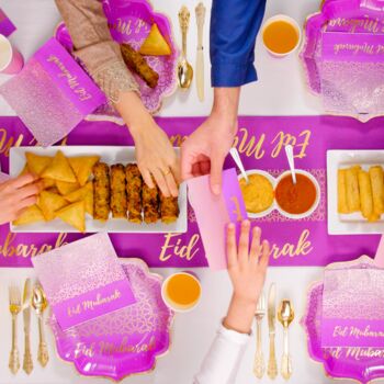 Purple And Gold Eid Party In A Box Decorations, 12 of 12