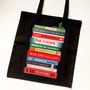 Book Puns Christmas Tote Bag, thumbnail 2 of 2