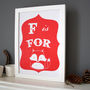 F Is For Fox Alphabet Print, thumbnail 2 of 4
