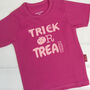 Personalised Child's Cute Trick Or Treat T Shirt, thumbnail 2 of 7