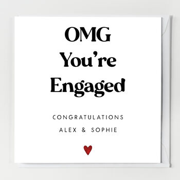 Omg You're Engaged Card, 2 of 3