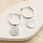Sterling Silver Omega Drop Earrings, thumbnail 2 of 4