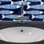 'Ocean Shoal' Navy Blue Feature Wall Ceramic Tile, thumbnail 3 of 9