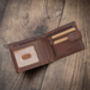 Personalised Men's Leather Wallet Trifold Gift, thumbnail 6 of 8