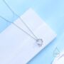 Sterling Silver Forget Me Not Flower And Butterfly Wreath Necklace, thumbnail 1 of 12