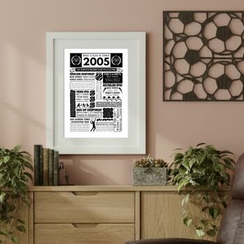 Personalised 21st Birthday Tennis Poster, Custom Sports Gift, 7 of 12