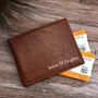 Tanned Brown Personalised Wallet Gift In Box, thumbnail 1 of 3