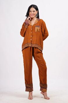 Recycled Silk Sari Pyjamas Small / Medium112, 2 of 5