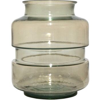 Noel Stylish Glass Vase, Smoke, 4 of 4
