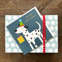 Gold Foiled Dalmatian Birthday Card, thumbnail 3 of 3