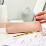 Blush Pink Leather Pencil Case, thumbnail 5 of 10
