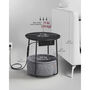 Side Table With Charging Station Fabric Basket, thumbnail 2 of 8