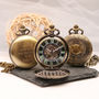 Bronze Engraved Pocket Watch With Heraldic Design, thumbnail 2 of 6