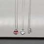 Personalised Sterling Silver Heart Charm Necklace, thumbnail 8 of 9