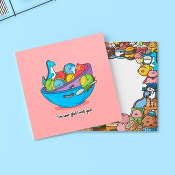 Dinosaur Bowl Card | Cute Greeting Cards, 4 of 4