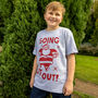 Going Out Out Santa Boys' Christmas T Shirt, thumbnail 3 of 4