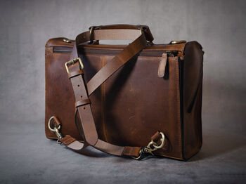 Leather Handbag Shoulder Bag Backpack Personalised Gift, 3 of 12