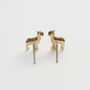 Giraffe Stud Earrings, thumbnail 4 of 7