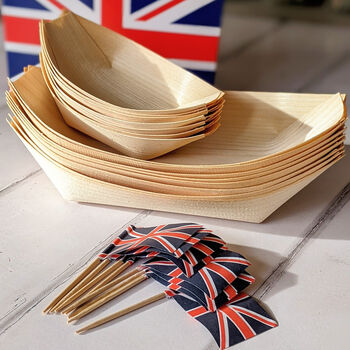 Union Jack Eco Party Bowls And Union Jack Flags, 2 of 7