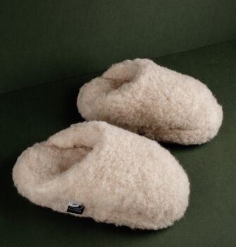 Pure Merino Wool Cocoon Slippers Mules, 8 of 8